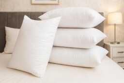 Quilted Pillows Hollow Fiber Extra Filled Bounce Back Bed Pillow Pack Of 2, 4 74cmx48cm - thumbnail 1
