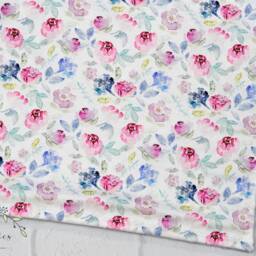 Personalized Baby Blanket Girl With Name-Baby Minky Purple Flora Minky Baby Girl-Lavender Blanket-Floral Amethyst - thumbnail 3