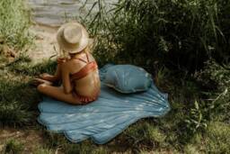 "Linen Shell Mat ""Eye Of The Sea"