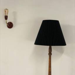 Pleated Green Emerald Lampshade E14, E27, Clip, Lamp Shade For Table Lamp, Sconce, Velvet Lampshade, Burgundy Beige - thumbnail 4