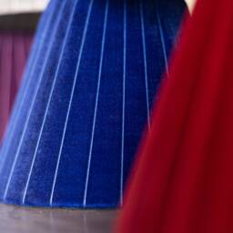Pleated Green Emerald Lampshade E14, E27, Clip, Lamp Shade For Table Lamp, Sconce, Velvet Lampshade, Burgundy Beige - thumbnail 3