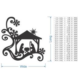 Unfinished Wooden Nativity Scene Cutout Christmas Wall Art Decor - thumbnail 3