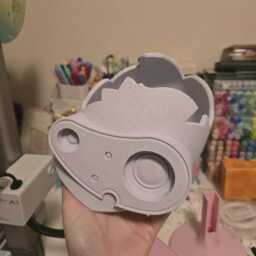 Laputa Guardian Robot Head Planter - Anime Inspired Succulent Pot 3D Printed Plant Desk Decor - thumbnail 4