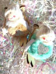 Handmade Ski Children Hanging Christmas Tree Decoration Bauble - thumbnail 1