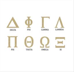 Wooden Greek Letters - Unpainted Sorority & Fraternity Wall Decor - thumbnail 1