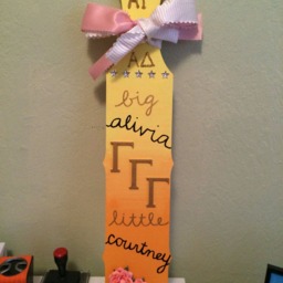 Wooden Greek Letters - Unpainted Sorority & Fraternity Wall Decor - thumbnail 2