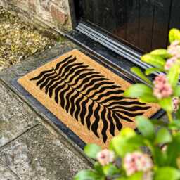 Palm Leaf Doormat, Tropical Design Mat, Boho Entryway Rug, Housewarming Gift, Outdoor Welcome New Home Decor, Gift For Her - thumbnail 2