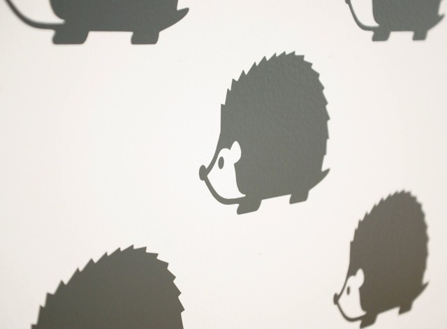 Cute Hedgehog Vinyl Wall Art Decals/stickers - Various Colours & Sizes - image 1