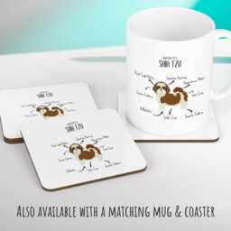 Anatomy Of A Shih Tzu Funny Gift For Him Or Her Cushion Pillow Bedroom Decor Stc0087 - thumbnail 3