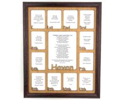 K-12Th Grade School Years Picture Frame Personalized With Name - 11x14 Cherry Holds 2.5x3 & 5x6.5 Pictures Back To - thumbnail 1