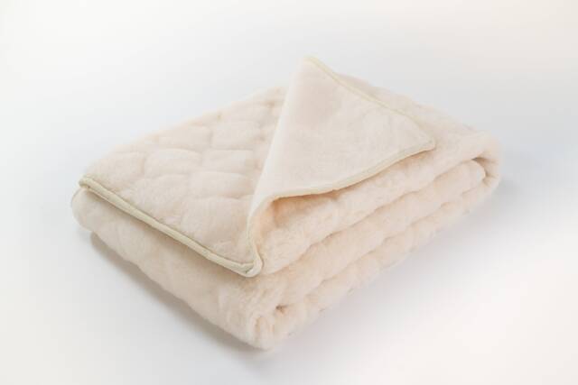 Merino Wool Blanket/ Winter Fluffy Blanket, Baby Handmade Warm Weighted Duvet Bedroom - image 1