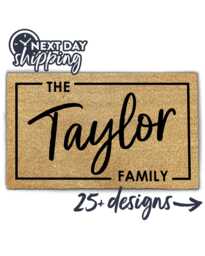 Best Selling Family Name Doormat - Custom Rug Home Decor Gift Housewarming Next Day Shipping 30 Personalized Designs