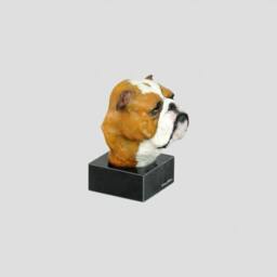 English Bulldog, Dog Marble Statue, Painted, Limited Edition, Make Your Own Artdog - thumbnail 3