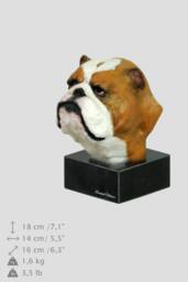 English Bulldog, Dog Marble Statue, Painted, Limited Edition, Make Your Own Artdog