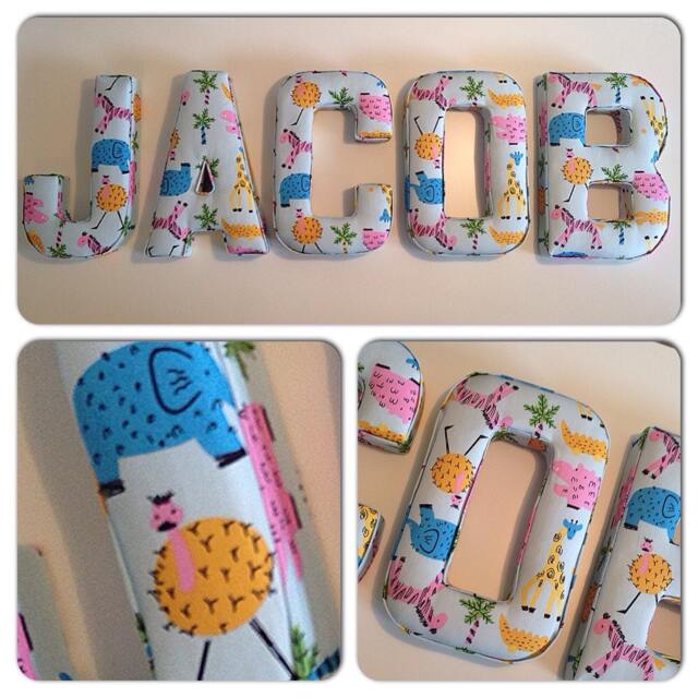 Fabric Letters, Wall Nursery Decor, Baby Gift, New Baby, Name, Name Gifts Girl, For Boys, Letters - image 1