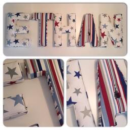 Fabric Letters, Wall Nursery Decor, Baby Gift, New Baby, Name, Name Gifts Girl, For Boys, Letters - thumbnail 2