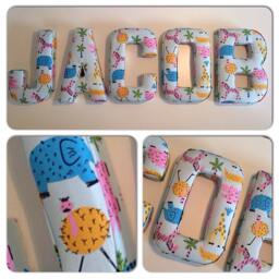 Fabric Letters, Wall Nursery Decor, Baby Gift, New Baby, Name, Name Gifts Girl, For Boys, Letters - thumbnail 1
