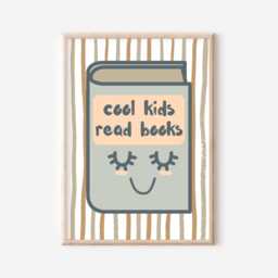 Set Of 3 Reading & Book Themed Children's Prints. Perfect For Girls Rooms, Boys Playrooms Nurseries - Unframed - thumbnail 3
