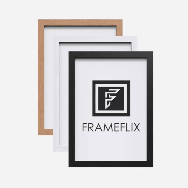 Wooden Effect A1/A2/A3/A4/A5 Wood Picture Frame, Photo Frame Black, White, Oak, Modern Home Decor, Handcrafted - image 1
