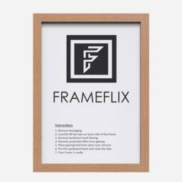 Wooden Effect A1/A2/A3/A4/A5 Wood Picture Frame, Photo Frame Black, White, Oak, Modern Home Decor, Handcrafted - thumbnail 3