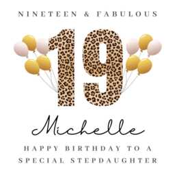 Personalised Stepdaughter 19Th Birthday Candle Gift Card Stepdaughters B - thumbnail 4
