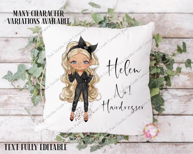 Hairdresser Pillow, Cushion, Hairdresser, Hair Stylist, Salon Owner, Gift For Salon - image 1