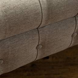 Handmade 3 Seater Warm Grey Herringbone Wool Fabric Chesterfield Sofa - Other Colours + - thumbnail 4