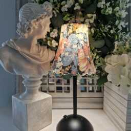 Cordless Touch Lamp. Beautiful Decoupaged Gisela Graham Inspired Usb Rechargeable Lamp.other Designs Available.cordless - thumbnail 3