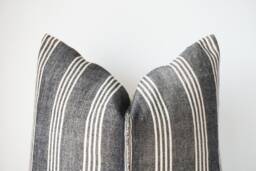 Tribal Hemp Hand Woven Striped Natural Dye Color Hmong Pillow Cover - thumbnail 1