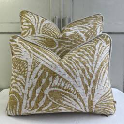 Cushions Made in Fermoie Savernake Linen Cushion Cover Chartreuse Yellow Green Pillow - thumbnail 3