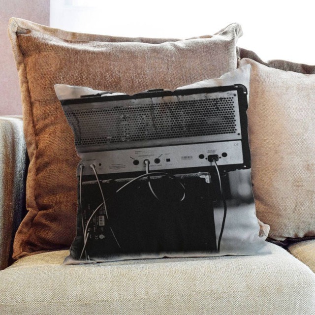 Amp Speaker Music Band Photography - Decorative Pillow Throw Cushion Fabric , Case Cover Or With Filling