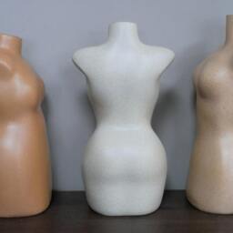 Set Of 3 Body Positive Vases - Dry Flower Artificial Woman Empowering Quirky Neutral Colour - thumbnail 2