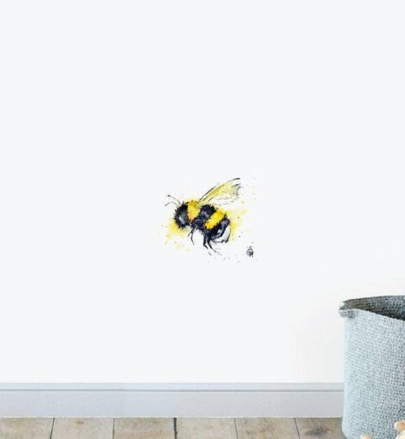 Bee Wall Sticker Decal - Illustration Stickers, Animals Decals, Home Decor, Art, Illustrations