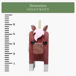 Purple Unicorn Eyeglass Stand/Glasses Holder - thumbnail 3