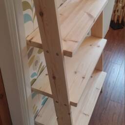 Lean To Bookcase Ladder Shelf - thumbnail 3