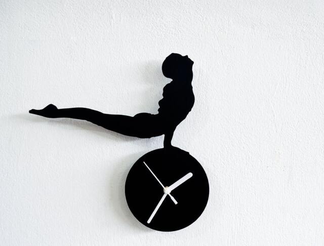 Gymnastics Silhouette - Wall Clock - image 1
