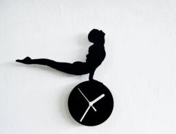 Gymnastics Silhouette - Wall Clock - thumbnail 1