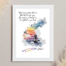 Dog Memorial Gift, Bereavement Pet Loss Gifts, Rainbow Bridge, Loss, Of Losing A Dog, Passing Away - thumbnail 1
