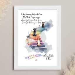 Dog Memorial Gift, Bereavement Pet Loss Gifts, Rainbow Bridge, Loss, Of Losing A Dog, Passing Away - thumbnail 2