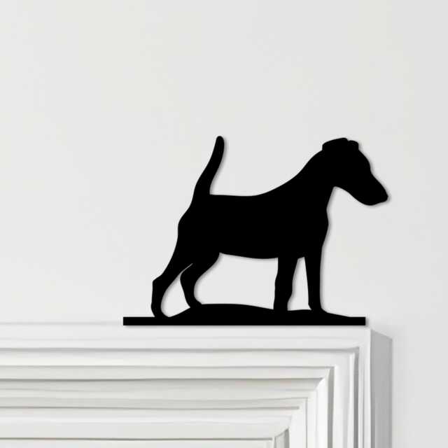 Door Topper Smooth Fox Terrier Dog Various Colours Top Of Decorative Sign - Novelty Wall Decor, Frame Art, Art - image 1