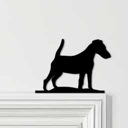 Door Topper Smooth Fox Terrier Dog Various Colours Top Of Decorative Sign - Novelty Wall Decor, Frame Art, Art - thumbnail 1