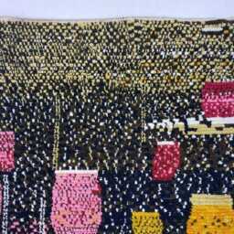 Hand-Knotted Moroccan Rug Genuine Lamb Wool Beni Ourain Berber Rug - thumbnail 4