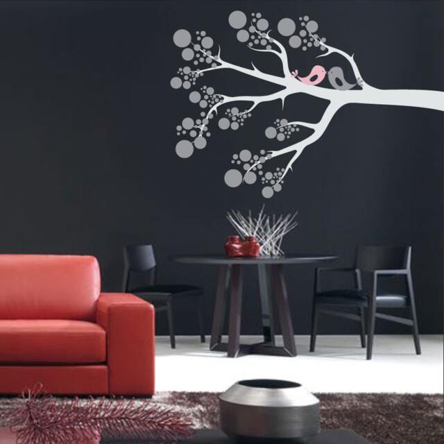 Circle Tree Branch Vinyl Wall Decal Nursery Kids Room Decor - image 1