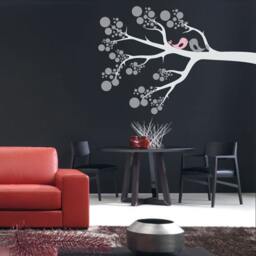 Circle Tree Branch Vinyl Wall Decal Nursery Kids Room Decor - thumbnail 1