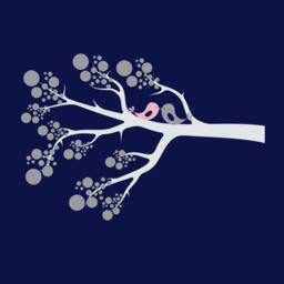 Circle Tree Branch Vinyl Wall Decal Nursery Kids Room Decor - thumbnail 2