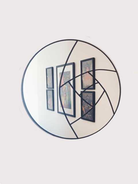 Mackintosh Round Wall Mirror, Art Deco Gift, Home - image 1
