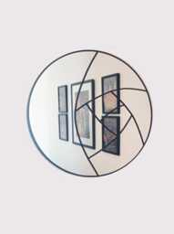 Mackintosh Round Wall Mirror, Art Deco Gift, Home - thumbnail 1