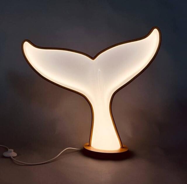 Whale Tail Floor Lamp Marine Theme Lighting, Artem Ronsky Design - image 1
