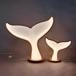 Whale Tail Floor Lamp Marine Theme Lighting, Artem Ronsky Design - thumbnail 4