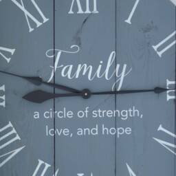 Large Slate Grey Wall Clock 30 - thumbnail 3